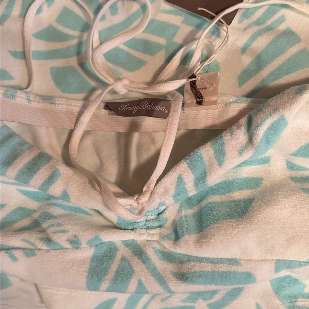 NWT Tommy Bahama Zuma Leaf Halter Dress - Picture 6 of 8